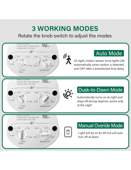 Sensor de Movimiento Treewell TMD180B, 180 Grados, 18m