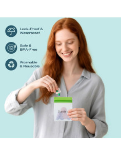 Juego de 7 Bolsas de Píldoras Reutilizables Lerine 2