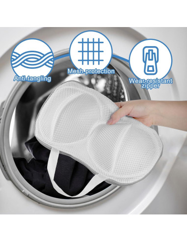 2 Bolsas de Lavandería para Sujetadores Qulkws 30.48x17.78cm