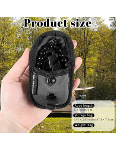 Cuerda de Ropa de Viaje Hpmjz Compacta 3 m con 12 Bolas 2