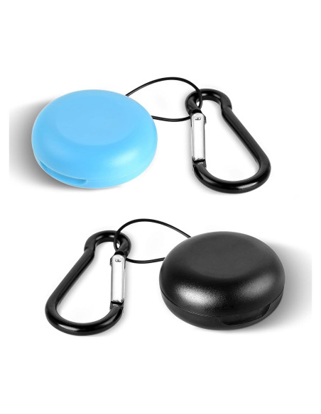 Estuches para Tapones de Oído LIQWEI 2 Pcs Mini Portátil