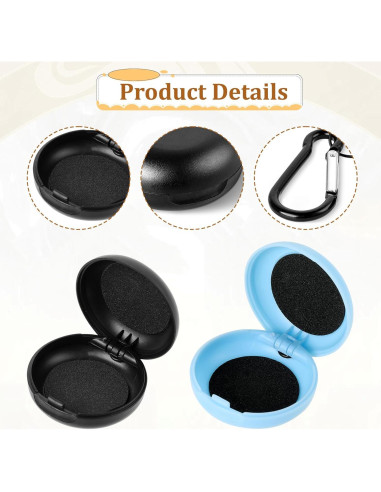 Estuches para Tapones de Oído LIQWEI 2 Pcs Mini Portátil