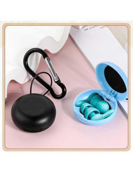 Estuches para Tapones de Oído LIQWEI 2 Pcs Mini Portátil