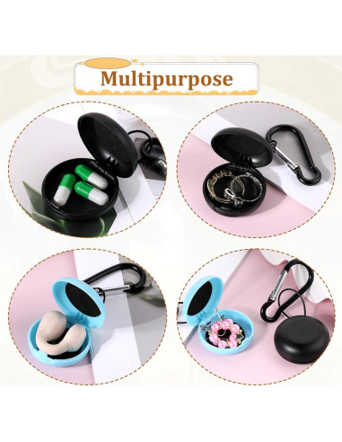 Estuches para Tapones de Oído LIQWEI 2 Pcs Mini Portátil