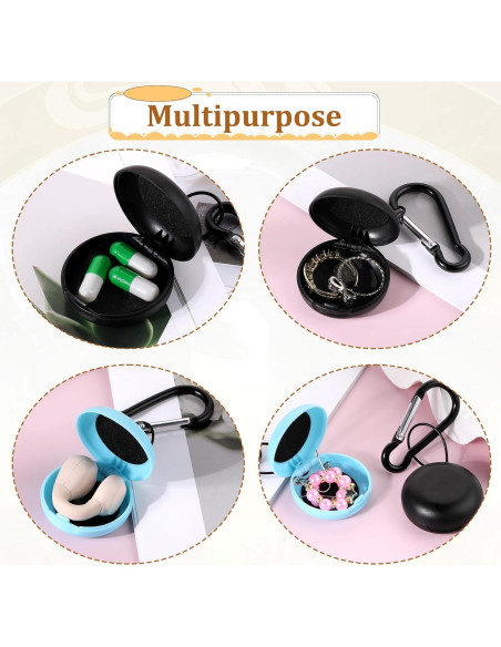 Estuches para Tapones de Oído LIQWEI 2 Pcs Mini Portátil