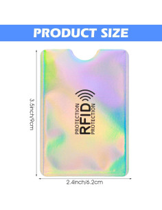 Juego de 12 fundas bloqueadoras RFID Sorcristy - 6 colores 2