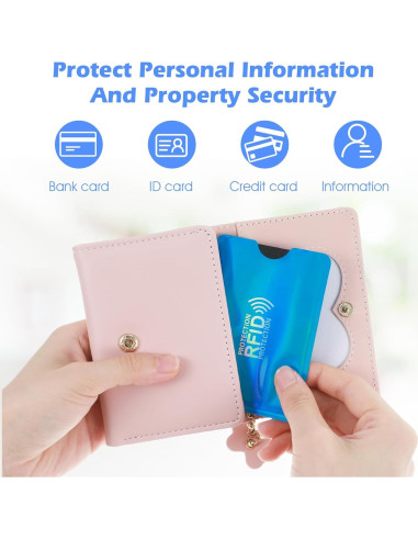 Juego de 12 fundas bloqueadoras RFID Sorcristy - 6 colores