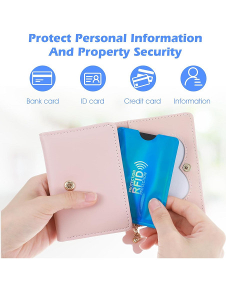 Juego de 12 fundas bloqueadoras RFID Sorcristy - 6 colores