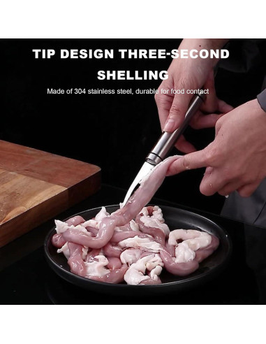 Pelador de Camarones JOCNIKA Acero Inoxidable 2 Pcs