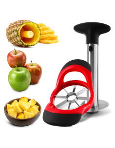 Cortador de Piña NADOBA de Acero Inoxidable, Mango Ergonómico