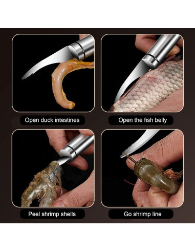 Pelador de Camarones JOCNIKA Acero Inoxidable 2 Pcs