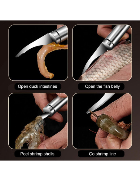 Pelador de Camarones JOCNIKA Acero Inoxidable 2 Pcs