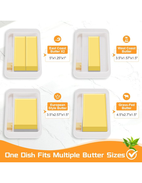 Plato de Mantequilla Hermético Piunaoa con Tapa 18.3x10.9 cm