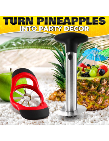 Cortador de Piña NADOBA de Acero Inoxidable, Mango Ergonómico