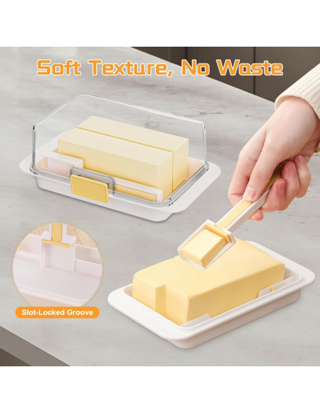 Plato de Mantequilla Hermético Piunaoa con Tapa 18.3x10.9 cm