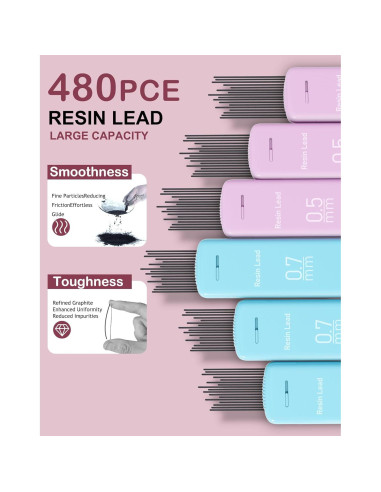 Juego de Lápices Mecánicos Ponditni 20 Piezas 0.5mm 0.7mm