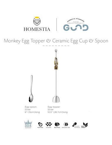 Cortador de Huevos Homestia de Acero Inoxidable - Manual