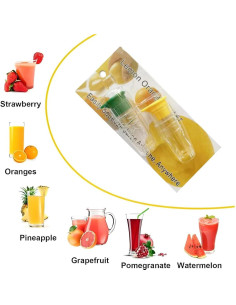 Exprimidor Manual de Limón Genérico Portátil 9 cm - Amarillo y Verde 2