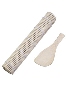 Juego de Esteras de Sushi YOFAN - Kit de Bambú 22.86 cm