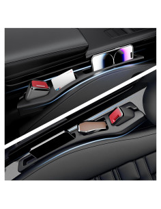 Organizador Relleno Espacio Asientos Coche Carleef Negro 2PCS