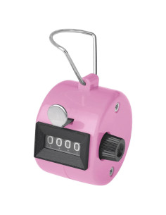 Contador de Mano GOGO KDCJ-AL10018 Rosa, 4 Dígitos, ABS