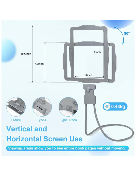 Lupa de Mano Clonivent con Luz LED 5X y Cuello de Ganso