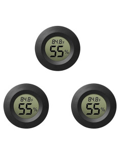 Termómetro Digital Mini Rojuna 3 Unidades LCD Temperatura y Humedad