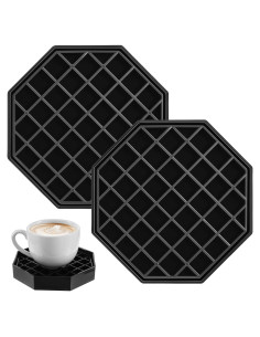 Bandejas de Goteo Octagon Bruislard 2 Pcs 10.5cm Plástico Negro