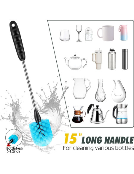 Juego de cepillos de limpieza para botellas isshu - 4 piezas Juego de cepillos de limpieza para botellas isshu - 4 piezas