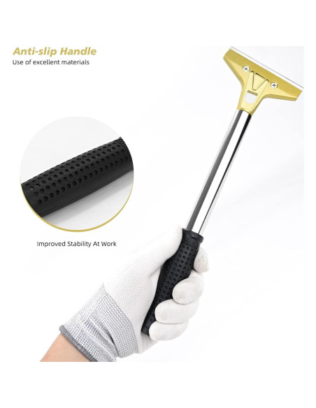 Raspador de Grill Plano Ehdis 4 Pulgadas con 10 Cuchillas