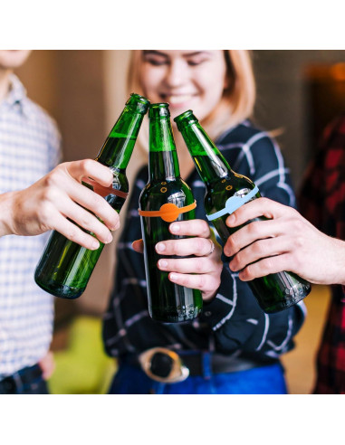 48 Marcadores de Copas de Vino Silicona Reutilizables 12 Colores