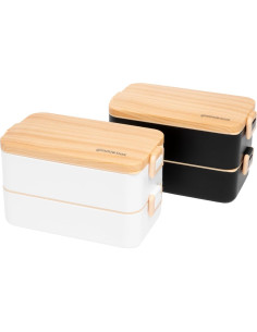 Caja Bento Acero Inoxidable Gimmiebox 950ml con Cuchara y Tenedor 2