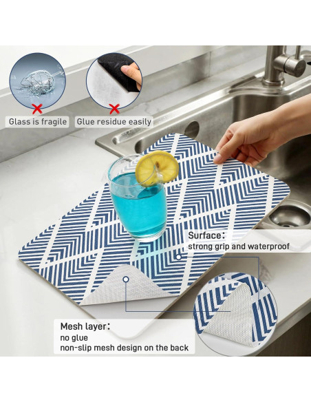 Forro Antideslizante Cohoo Home 30.48cm x 3.6m Azul