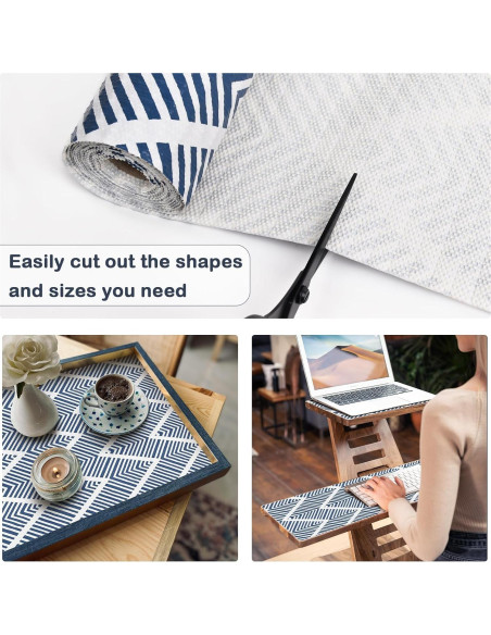 Forro Antideslizante Cohoo Home 30.48cm x 3.6m Azul