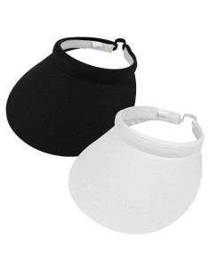 Paquete de 2 viseras de sol para mujer con ala ancha UV