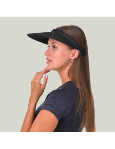 Paquete de 2 viseras de sol para mujer con ala ancha UV 2