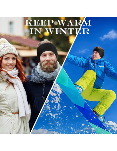 Banda para la Cabeza Jexine 20 Pcs Invierno Unisex Calentador