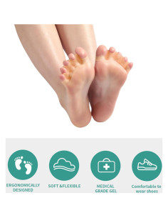 Separadores de Dedos de Silicona SNGBYTU 10.1 cm para Yoga 2