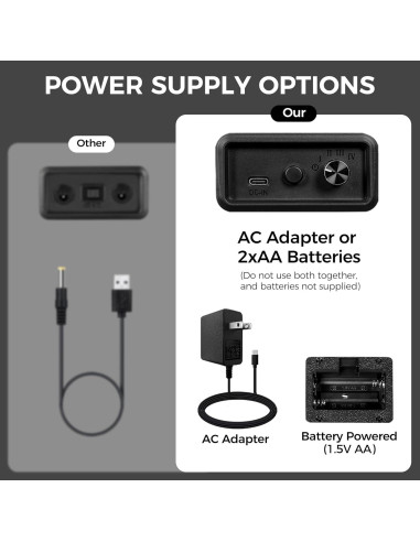 BEWISHOME Caja Winder para 2 Relojes Automáticos Madera LED