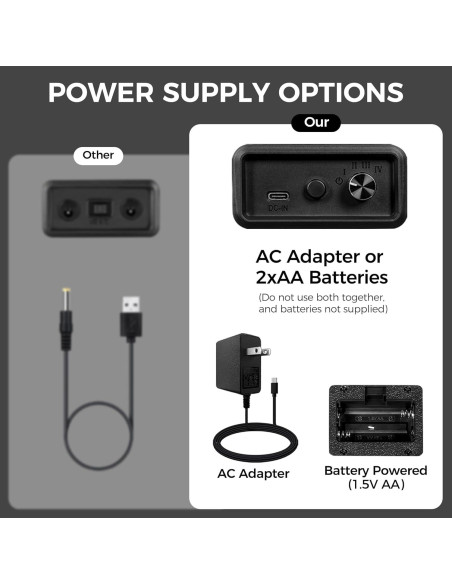 BEWISHOME Caja Winder para 2 Relojes Automáticos Madera LED