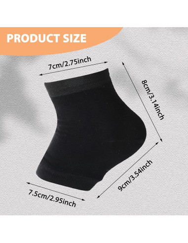 3 Pares Calcetines Hidratantes Gel Abeillo para Talones Agrietados