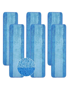 Paquete de 6 almohadillas de microfibra Wlich 45.72 cm