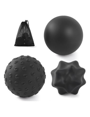 Bolas de Masaje JIEJUNJIE - Liberación Miofascial (Paquete de 3)