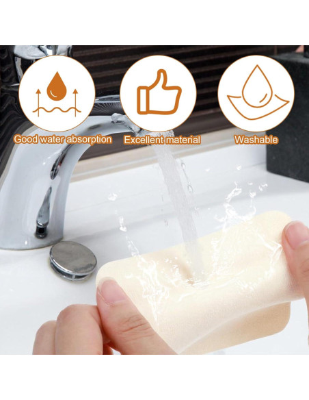 30 Paños de Chamois Beige Microfibra 10x8 cm para Cerámica y Limpieza