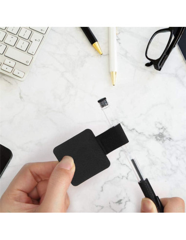 Soporte de Lápiz Autoadhesivo SLSON - 12 Unidades Negro