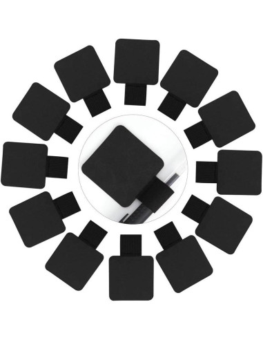 Soporte de Lápiz Autoadhesivo SLSON - 12 Unidades Negro