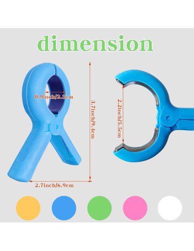 Pinzas para Toallas de Playa HLDMYYXGS - 8 Pcs, 4 Colores