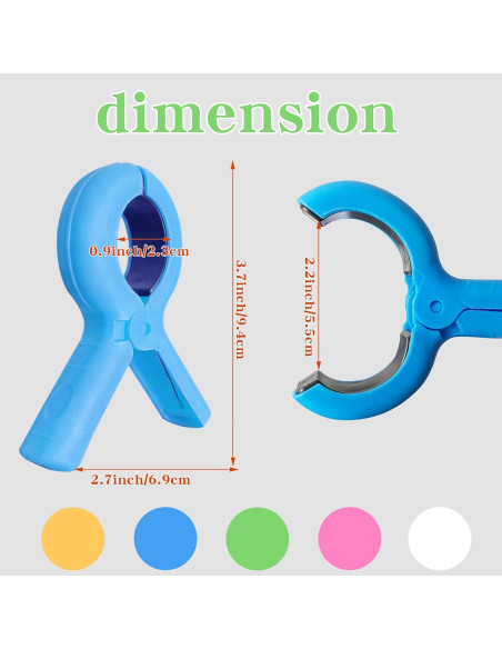 Pinzas para Toallas de Playa HLDMYYXGS - 8 Pcs, 4 Colores