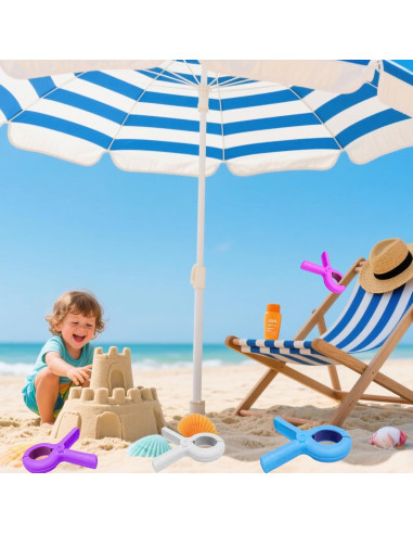 Pinzas para Toallas de Playa HLDMYYXGS - 8 Pcs, 4 Colores