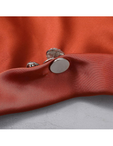 6 Pares Convertidores de Broches Magnéticos Gsbnjuy 1.5 cm Plata